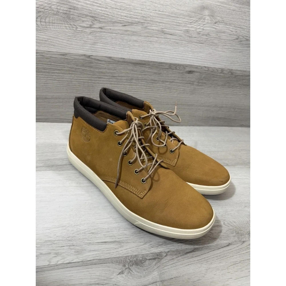 Timberland Men's Groveton Chukka Boot Wheat Nubuck Size 13 Made in Cambodia